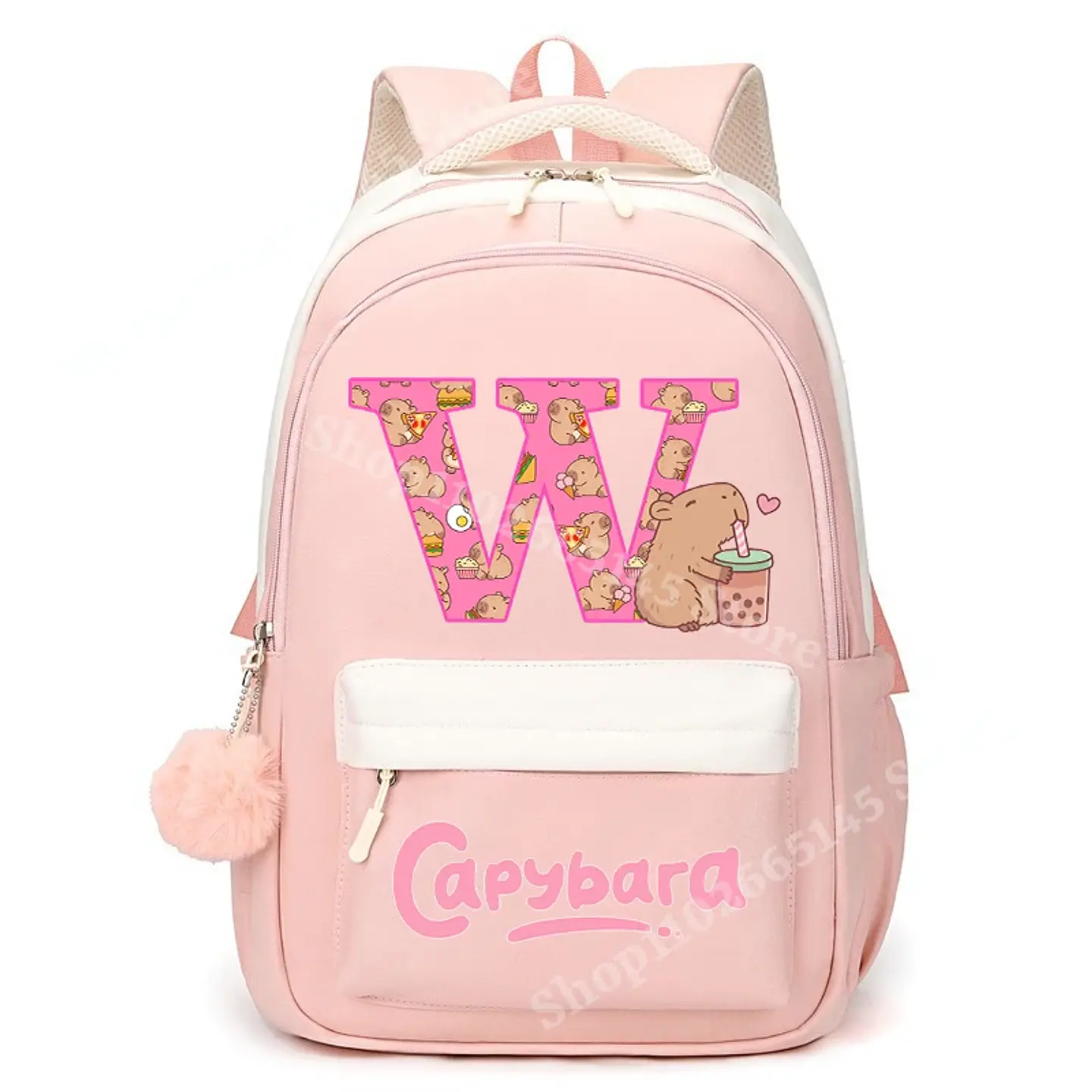 Capybara Letter Backpack – Cute Girls Design 25