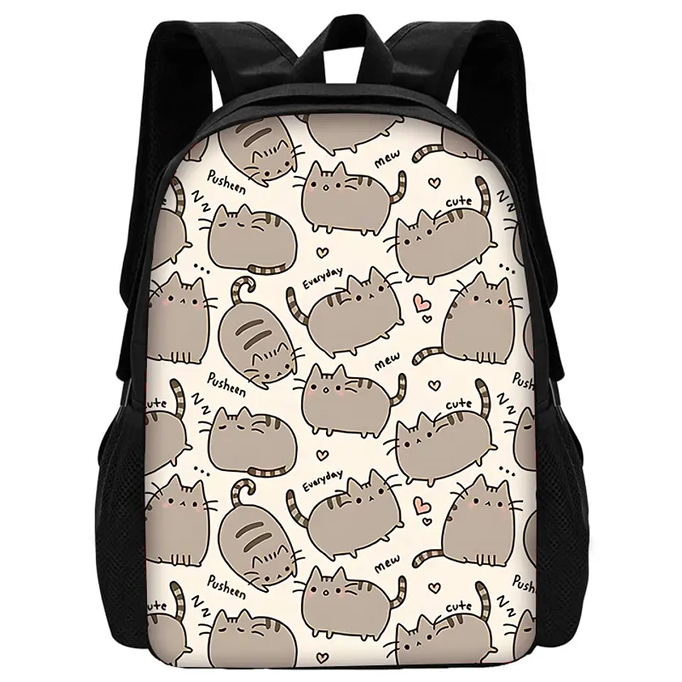 Kawaii Cat School Backpack Set – Lunch Bag & Pencil 31