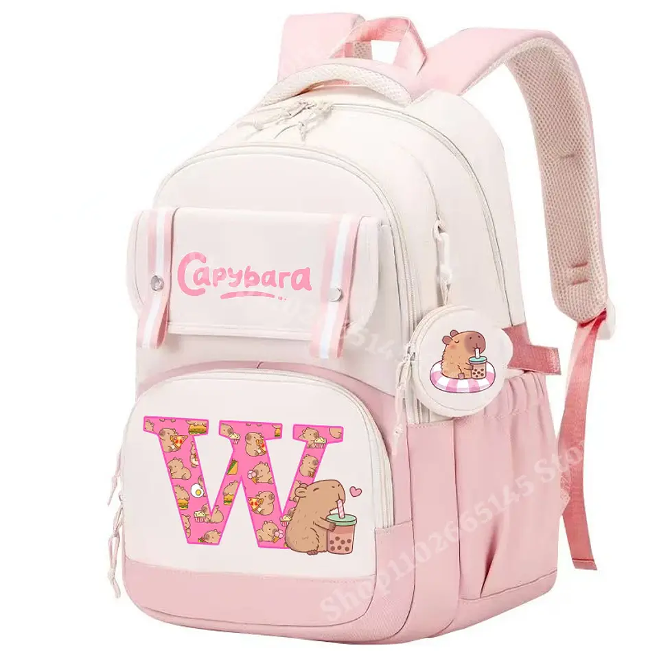 Capybara Print Backpack – Trendy Kids Design 27