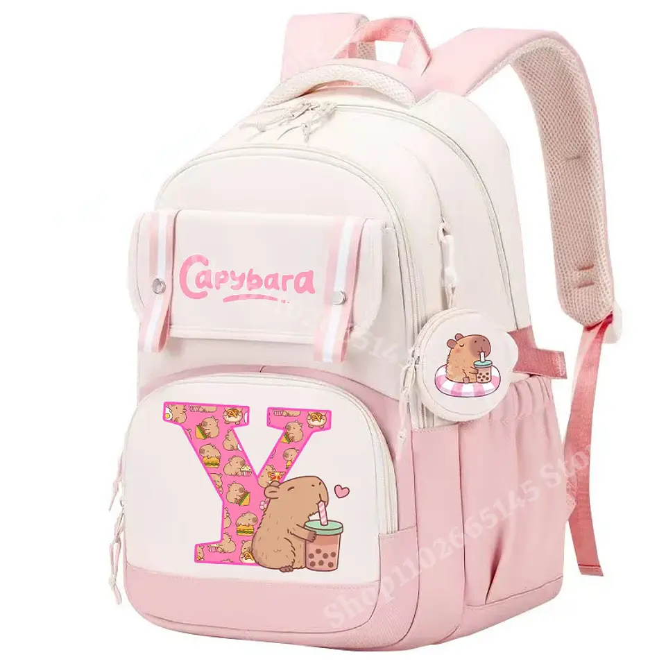 Capybara Print Backpack – Trendy Kids Design 31