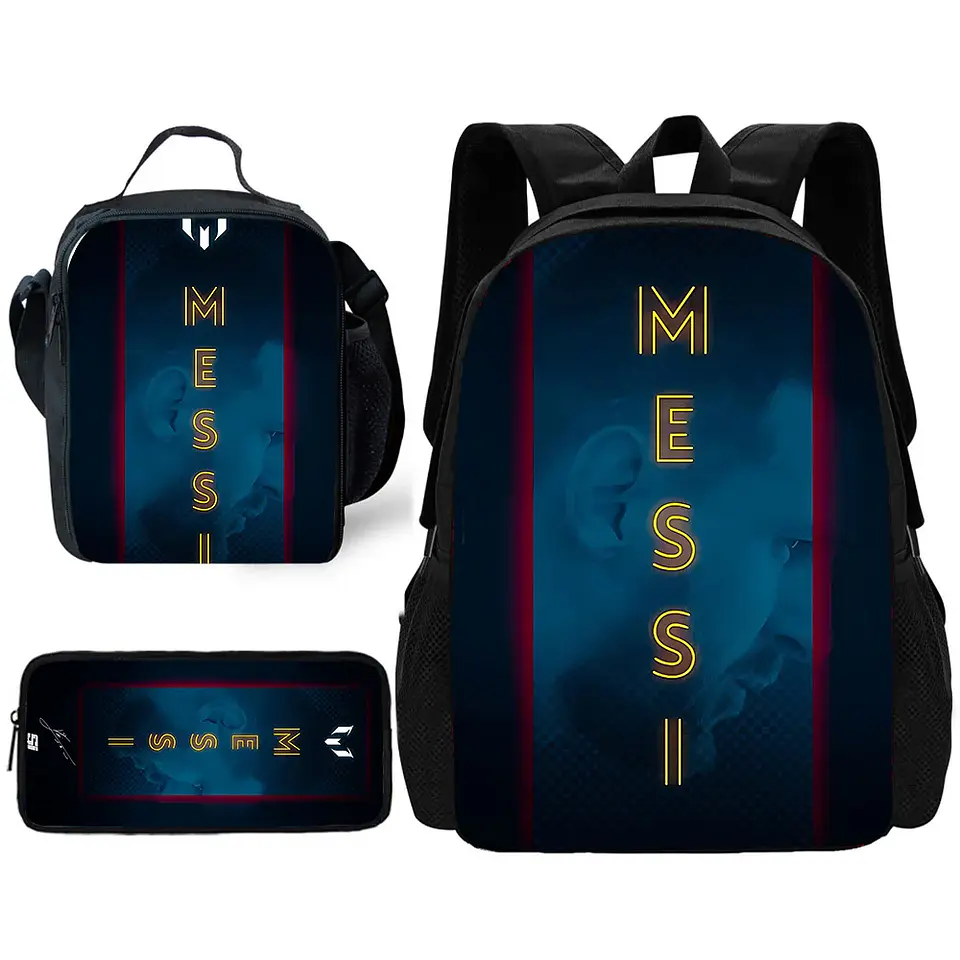 Football Star Backpack Set – Lunch Bag & Pencil 1