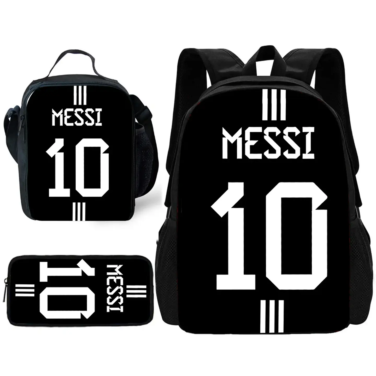 Football Star Backpack Set – Lunch Bag & Pencil 3