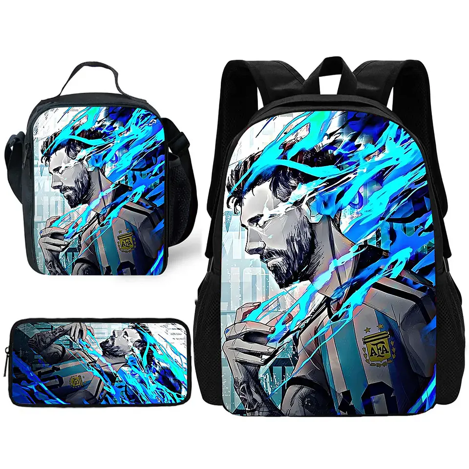 Football Star Backpack Set – Lunch Bag & Pencil 18