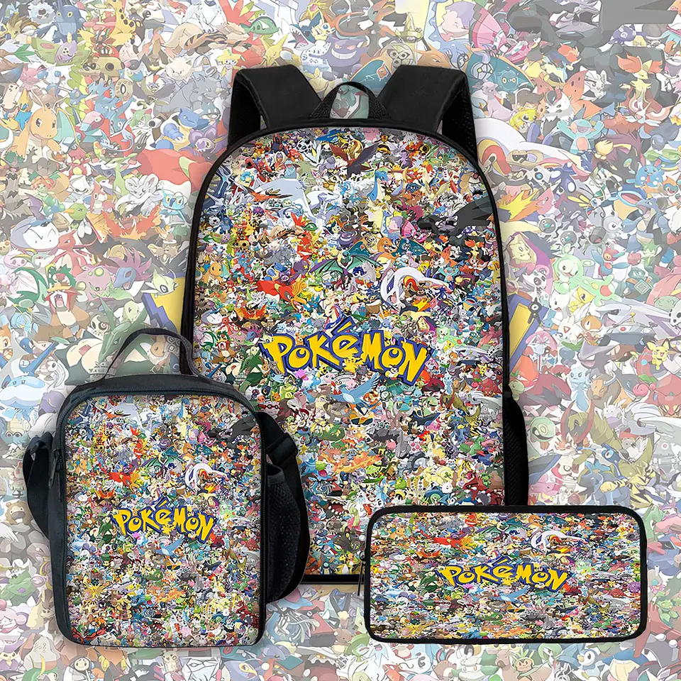 Monster Catcher Backpack Set – Lunch Bag & Pencil 1