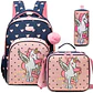 Floral Backpack Set – Lunch Bag & Pencil Case - thumbnail 1
