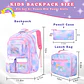 Girls Backpack Set – Water-Resistant 3pcs - thumbnail 2