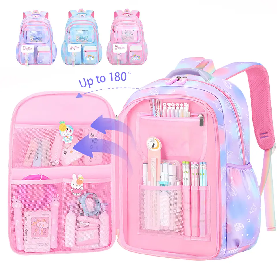 Girls Backpack Set – Water-Resistant 3pcs 3