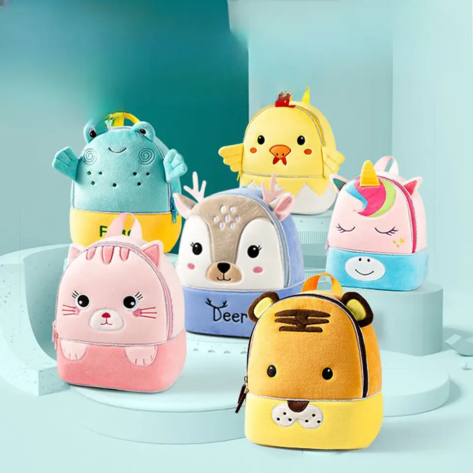Plush Animal Backpack – Kindergarten Anti-Lost 1
