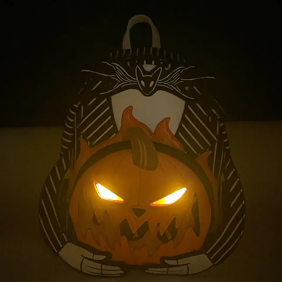 Pumpkin Character Backpack – Glow Print 3