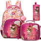 Floral Backpack Set – Lunch Bag & Pencil Case - thumbnail 2