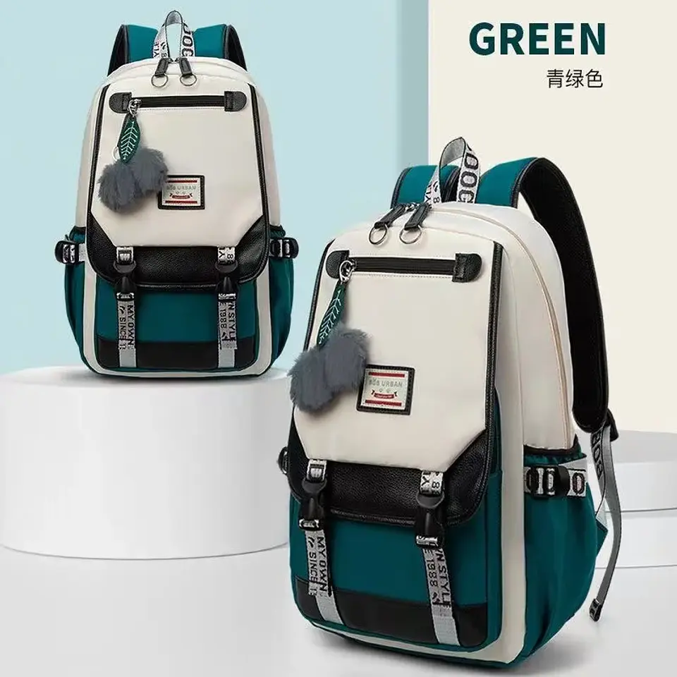 Large Canvas Backpack – Teen Girls School Bag 5