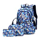 Geometric Print Waterproof Backpack – Girls - thumbnail 9