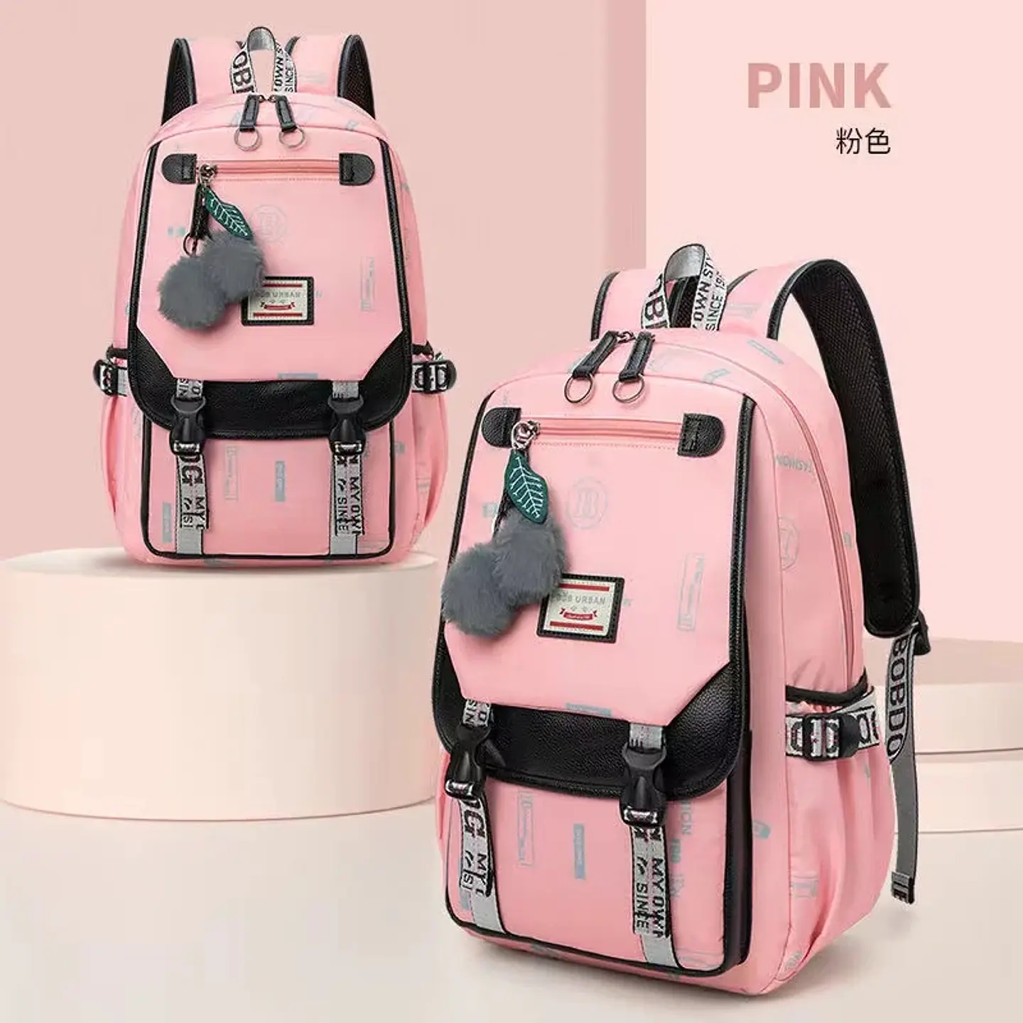 Large Canvas Backpack – Teen Girls School Bag 7