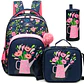 Floral Backpack Set – Lunch Bag & Pencil Case - thumbnail 8