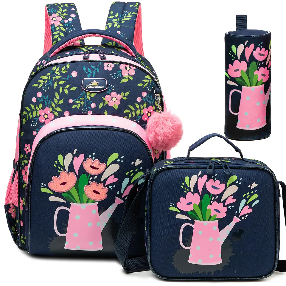 Floral Backpack Set – Lunch Bag & Pencil Case 8
