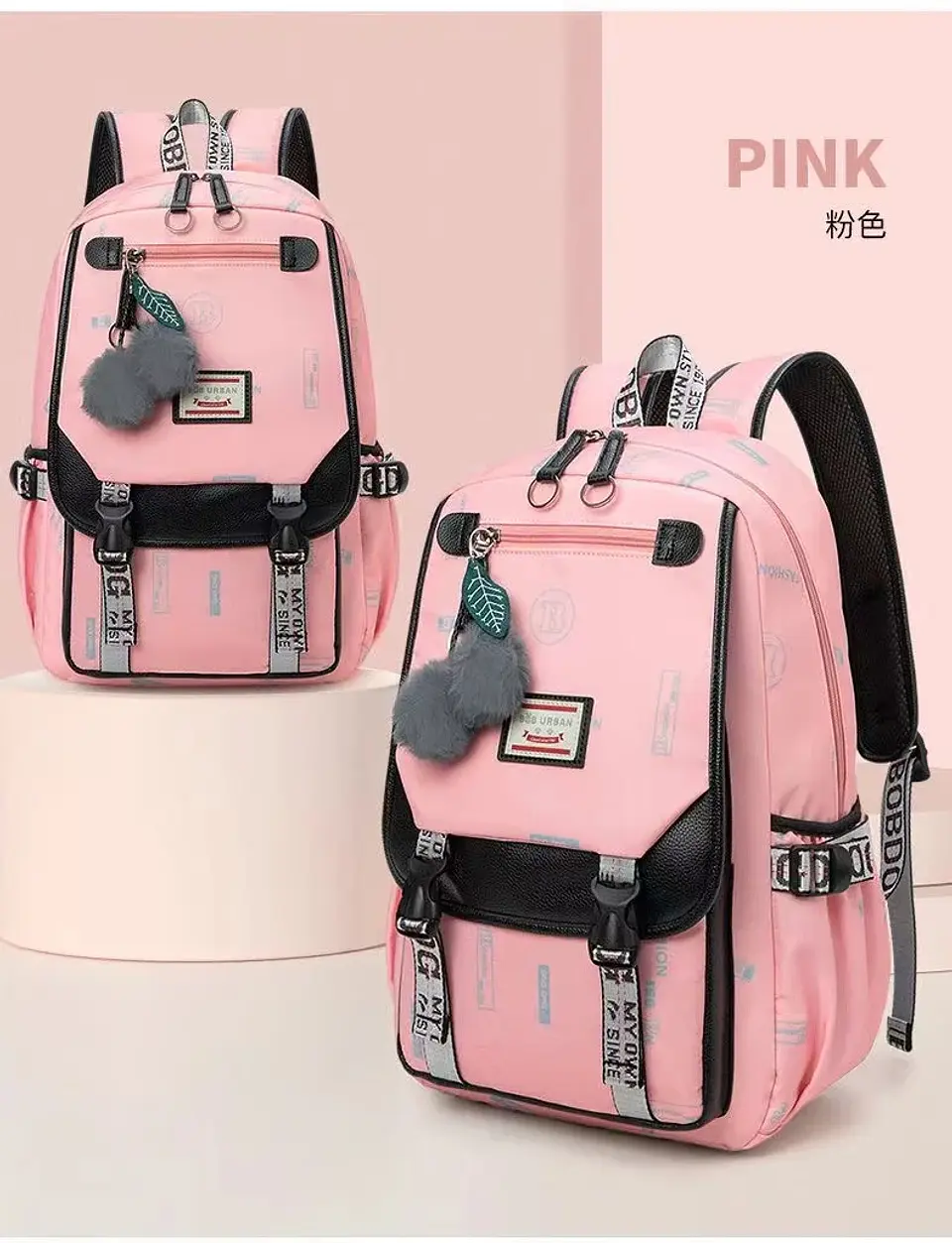 Large Canvas Backpack – Teen Girls School Bag 14