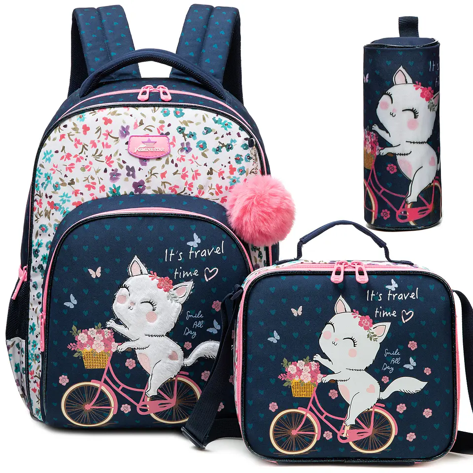 Floral Backpack Set – Lunch Bag & Pencil Case 14