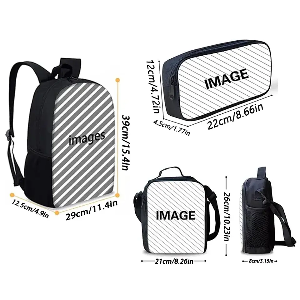 Kawaii Cat Backpack Set II – Lunch Bag & Pencil 35