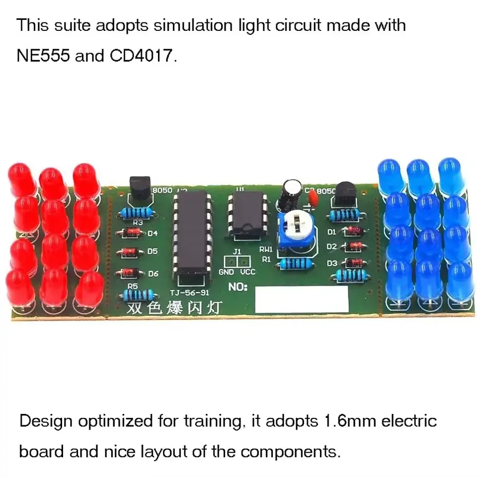 DIY LED Strobe Kit – NE555 Soldering Practice 5