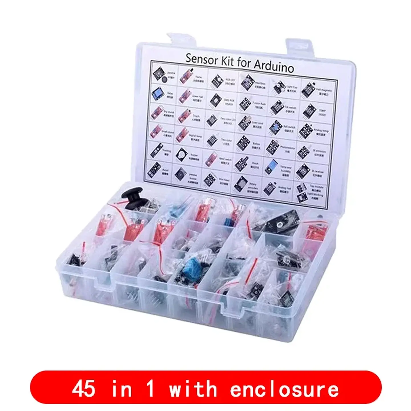 Arduino Sensor Starter Kit – Up to 45 Modules 11