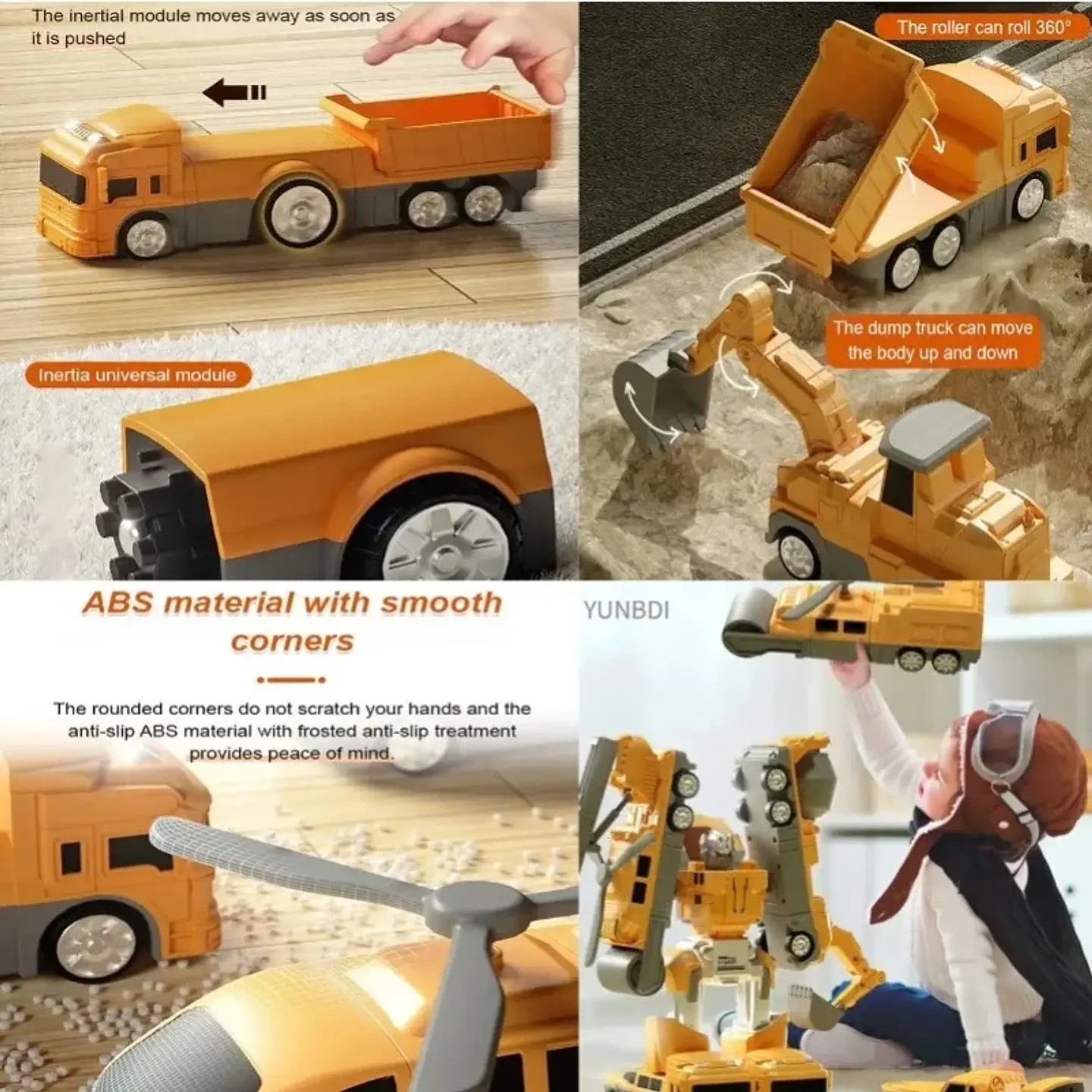 Magnetic Engineering Vehicle Set – Transforms to Robot 5