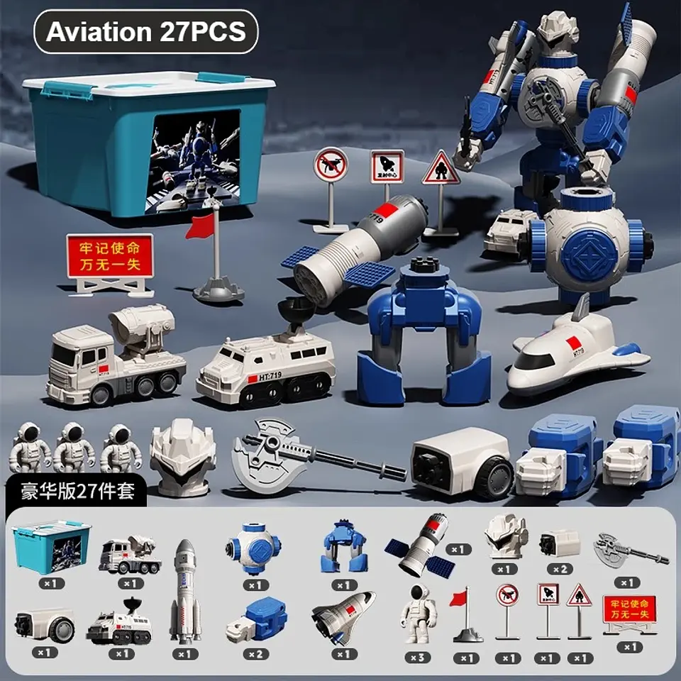 Magnetic Engineering Vehicle Set – Transforms to Robot 6
