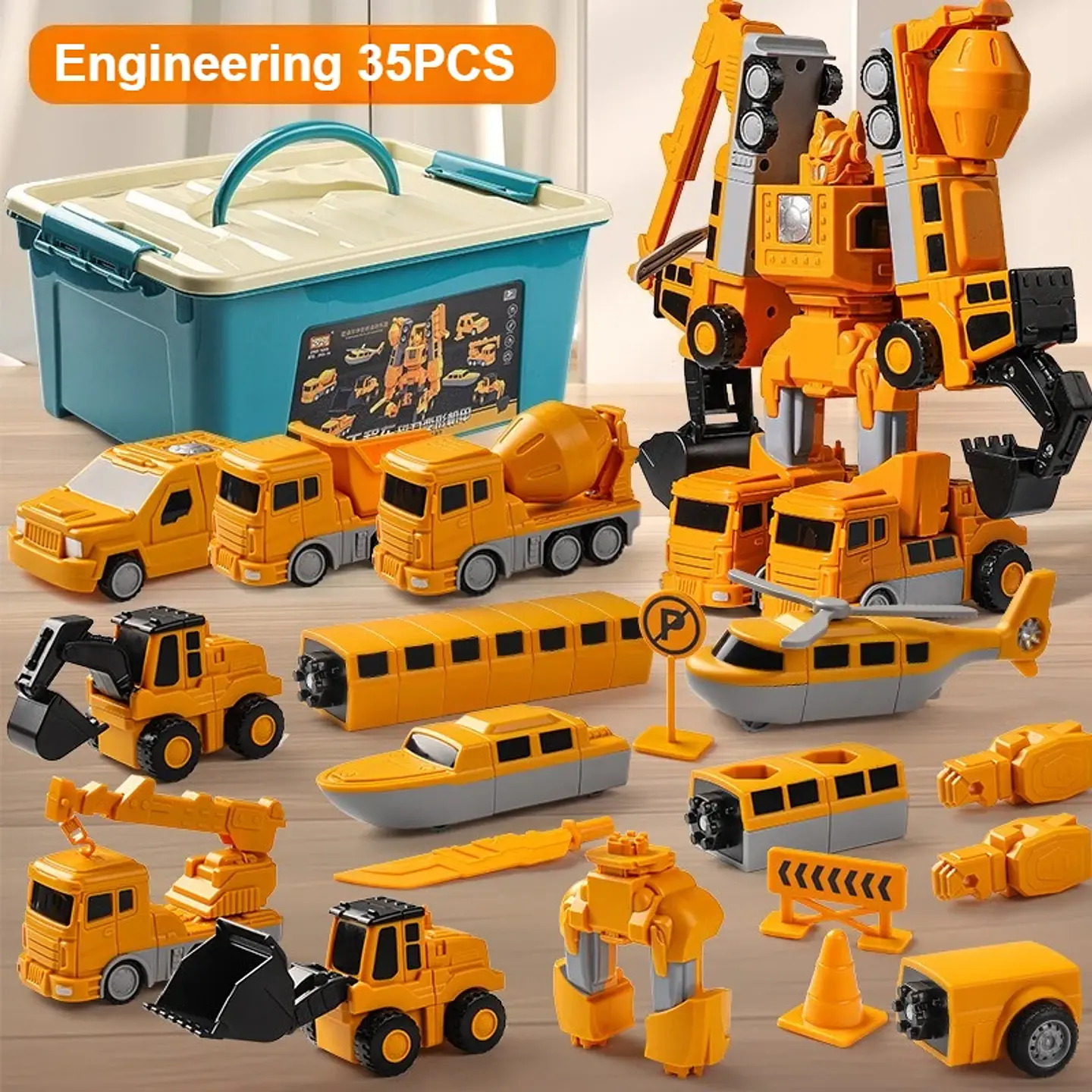 Magnetic Engineering Vehicle Set – Transforms to Robot 8