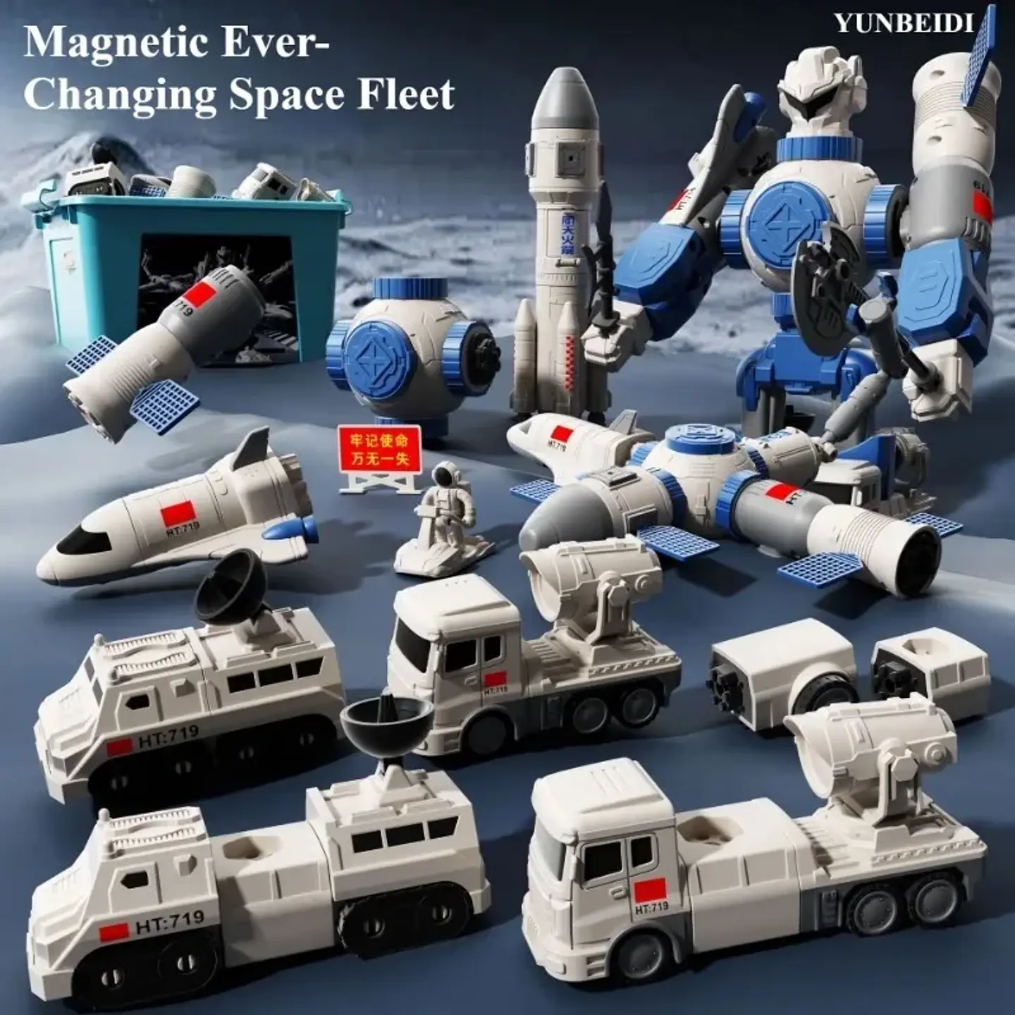 Magnetic Engineering Vehicle Set – Transforms to Robot 12