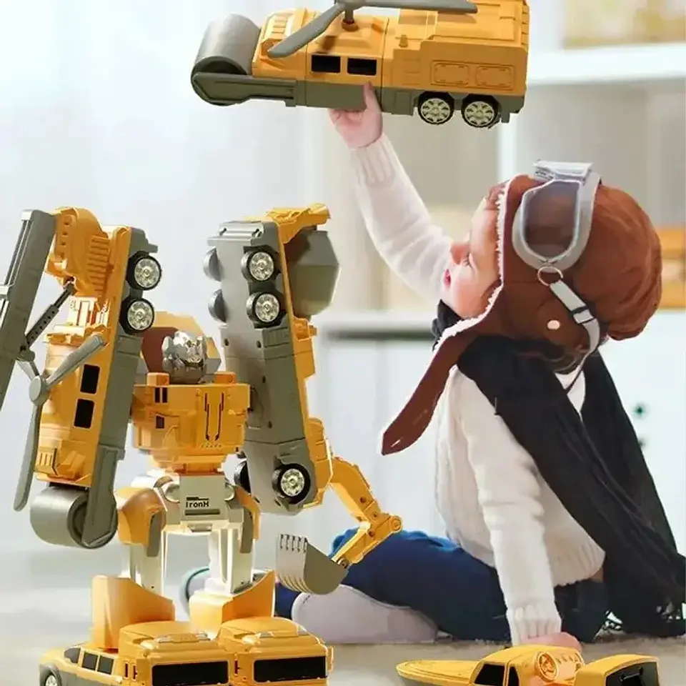 Magnetic Engineering Vehicle Set – Transforms to Robot 19