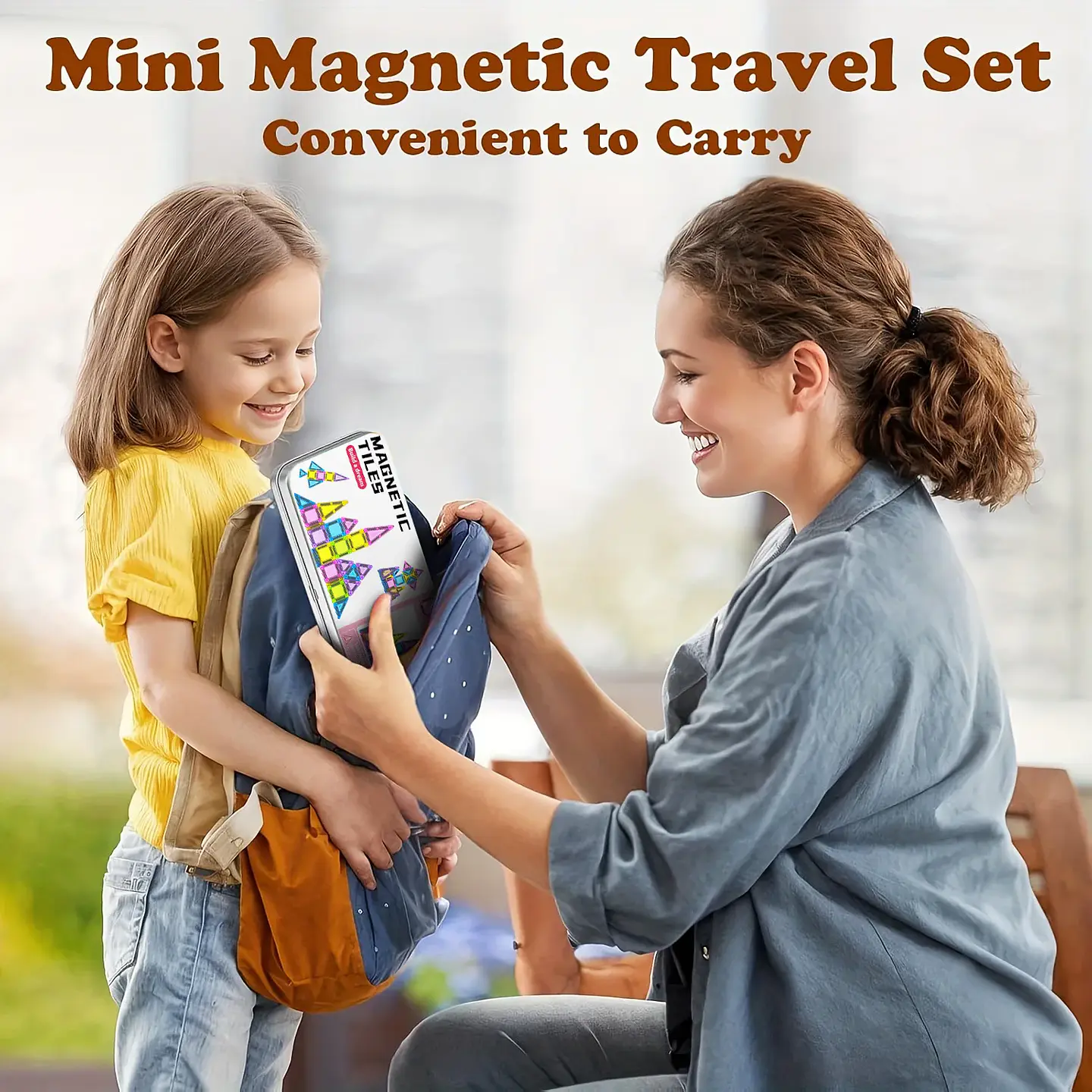 Mini Magnetic Building Block Set – Travel Size 2