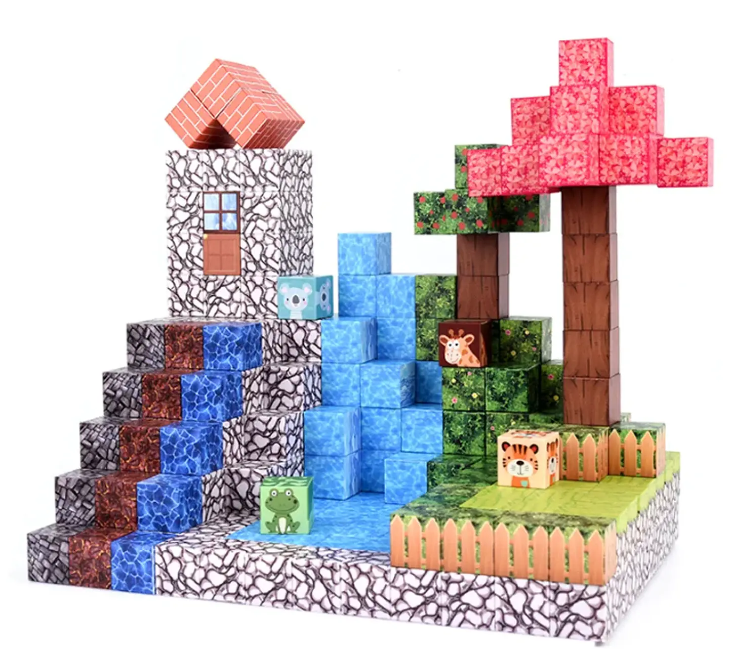 Magnetic Block World Set – Montessori Sensory 18