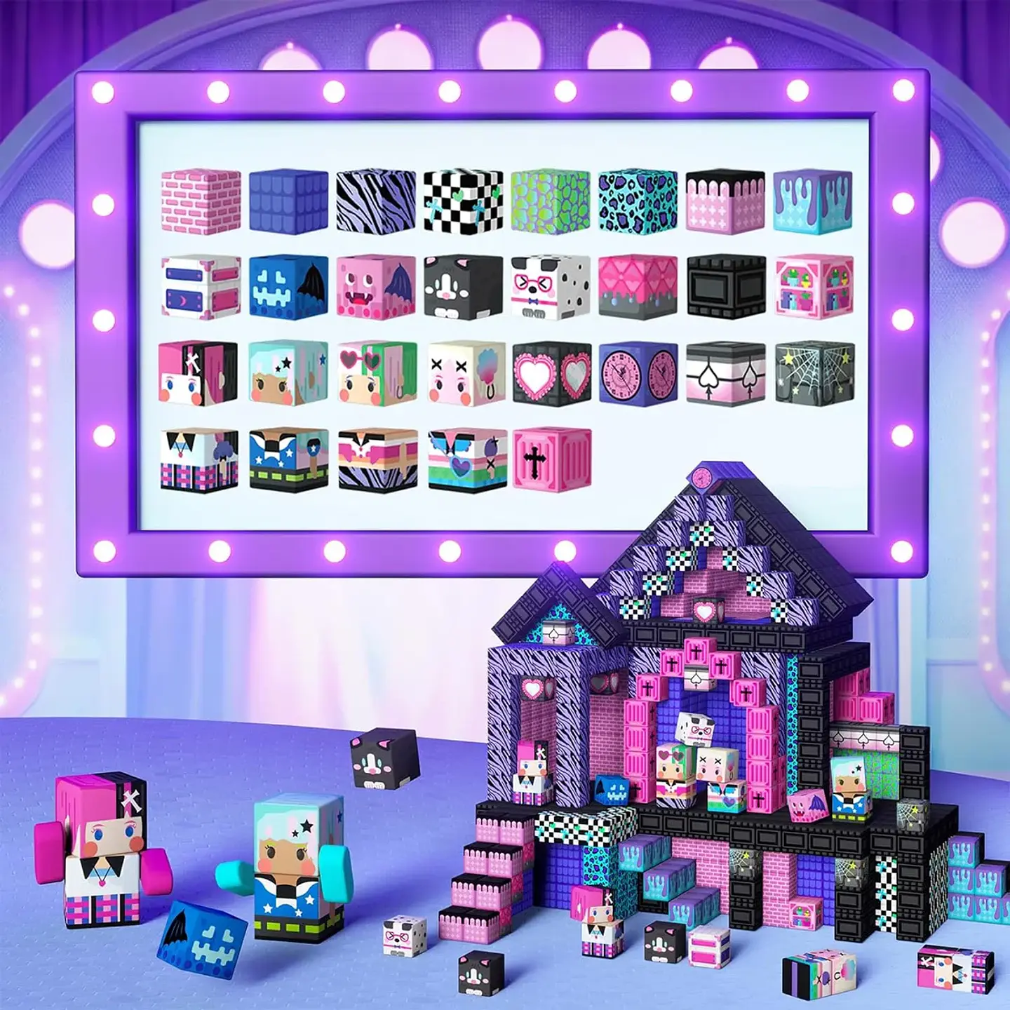 Magnetic Castle Villa Block Set – 6-Side STEM 2