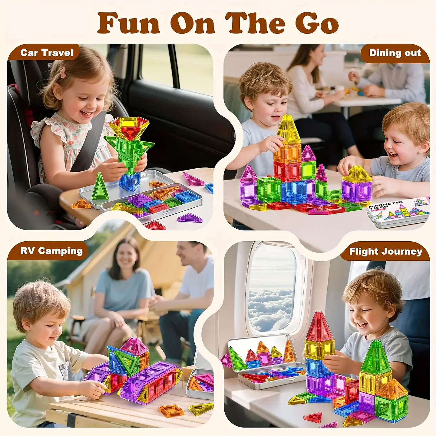 Mini Magnetic Building Block Set – Travel Size 5