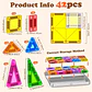 Mini Magnetic Building Block Set – Travel Size - thumbnail 6