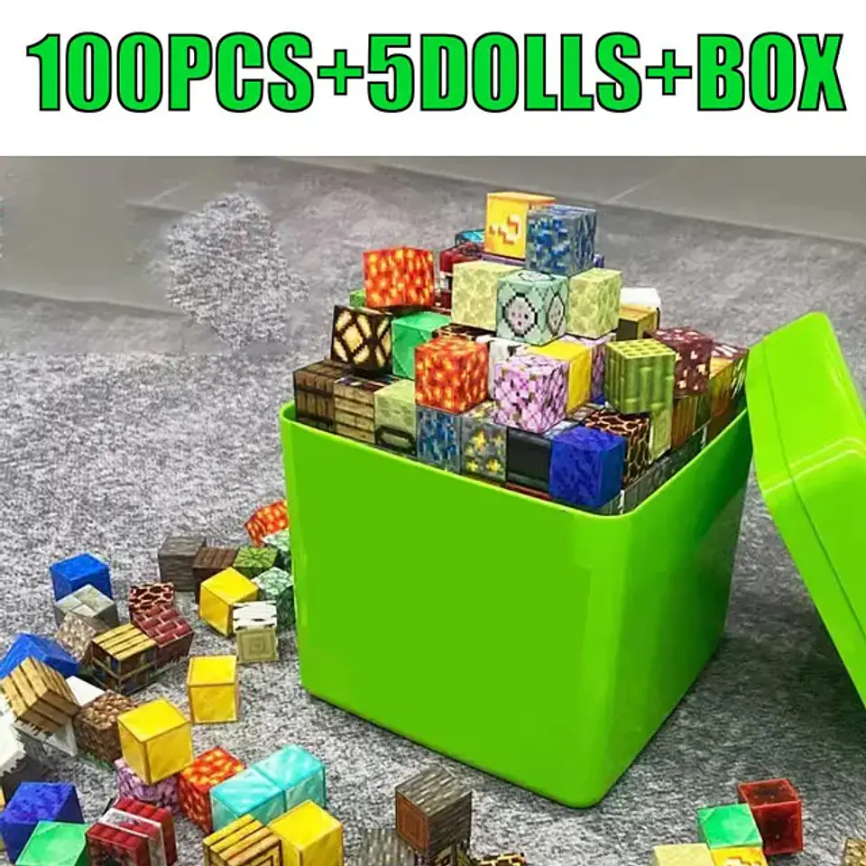 Magnetic Block World Set – Montessori Sensory 7
