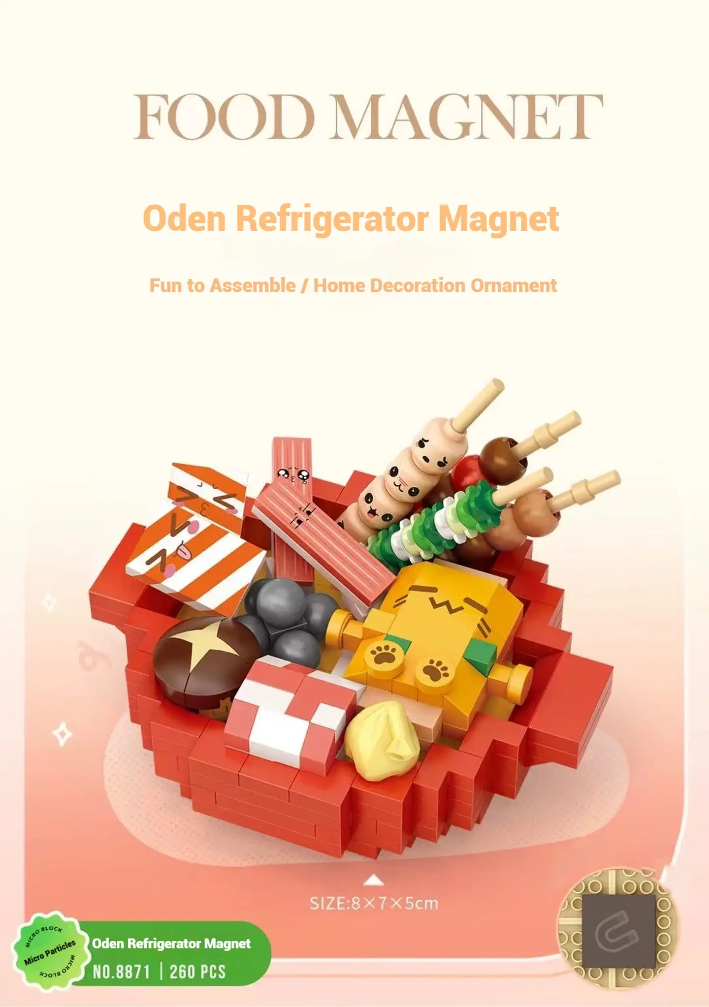 LOZ Micro Building Block Set – Fridge Magnet 13