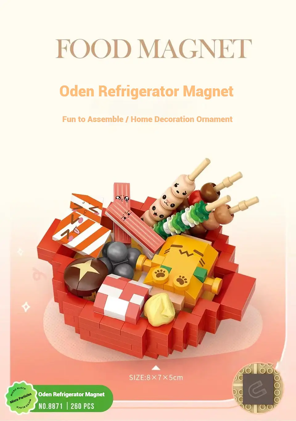 LOZ Micro Building Block Set – Fridge Magnet 13