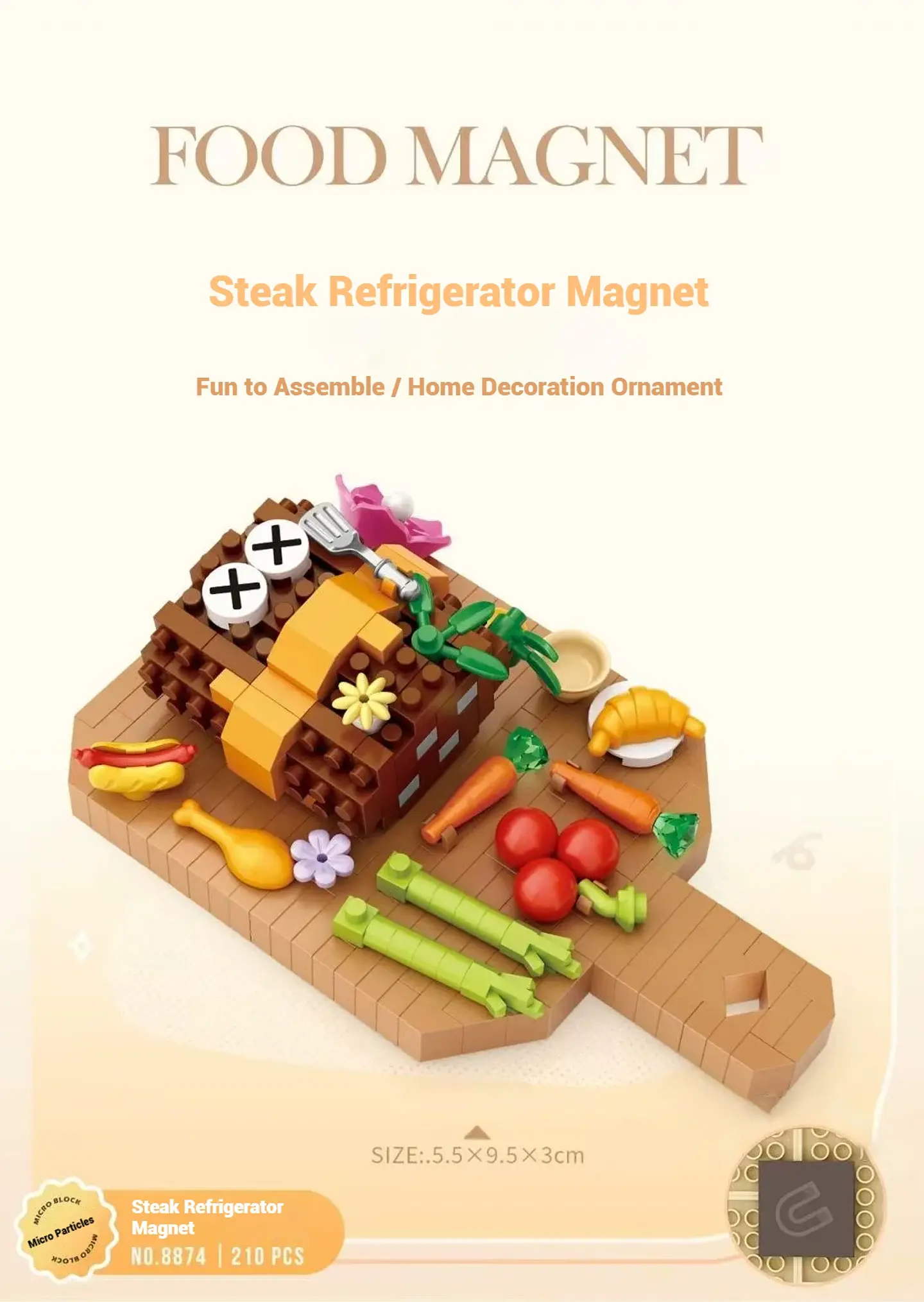 LOZ Micro Building Block Set – Fridge Magnet 16