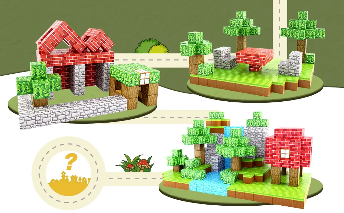 Magnetic Block World Set – Montessori Sensory 23