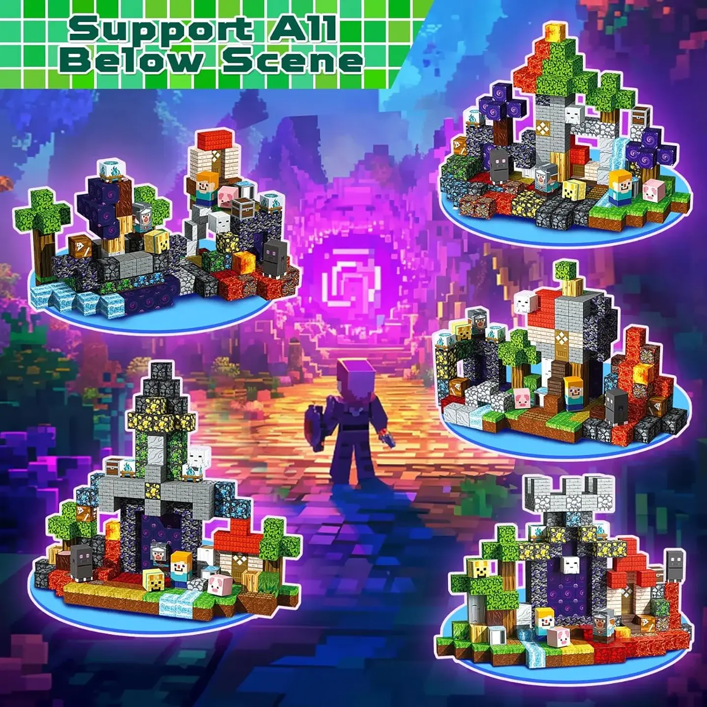 Magnetic Ender Sword Block Set – Mine World 2