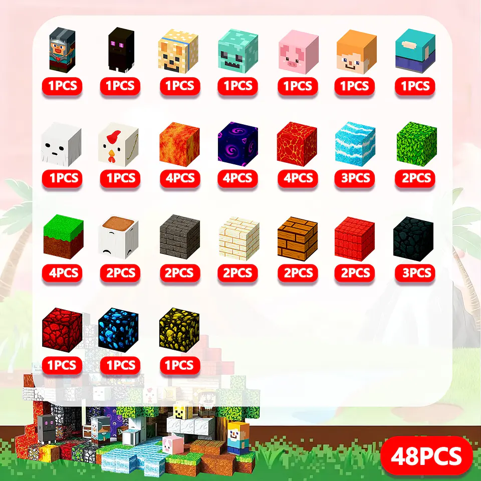 Magnetic Ender Sword Block Set – Mine World 13