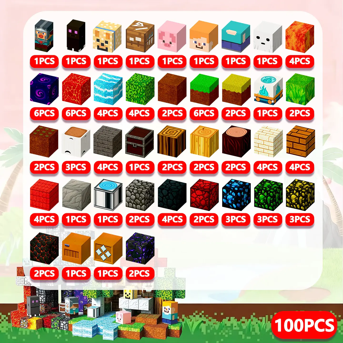 Magnetic Ender Sword Block Set – Mine World 26
