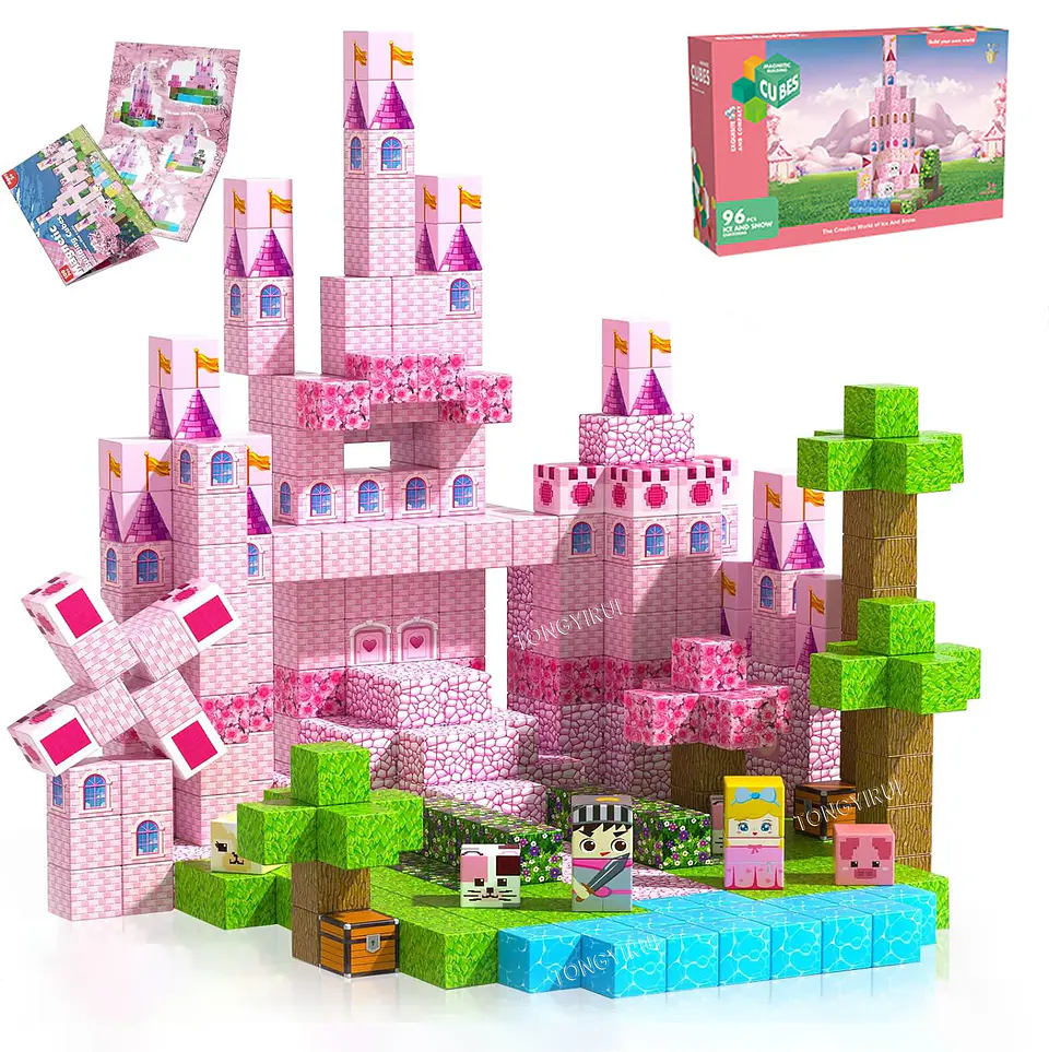 Princess Castle Magnetic Block Set – 96 Pieces 1