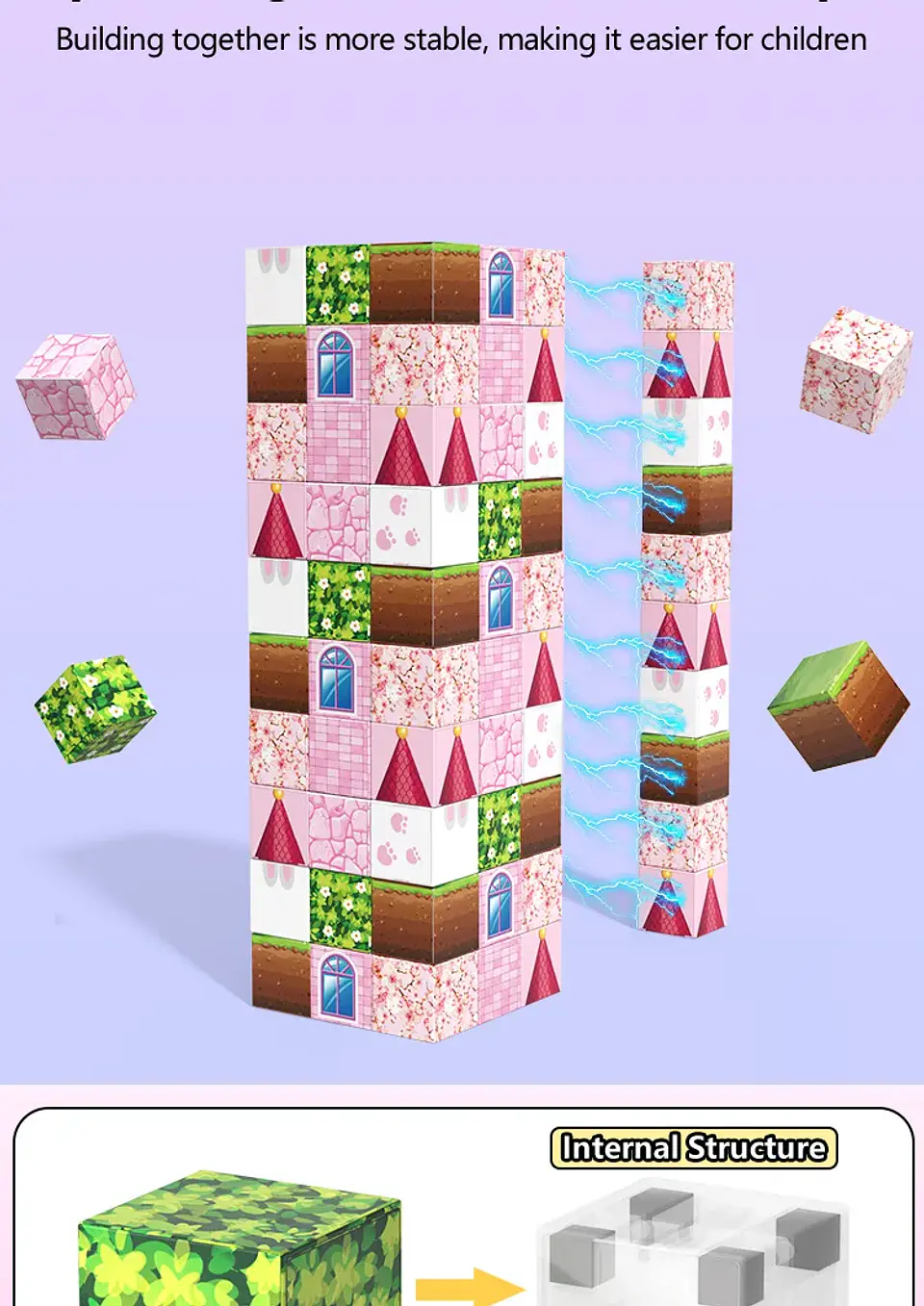 Princess Castle Magnetic Block Set – 96 Pieces 9