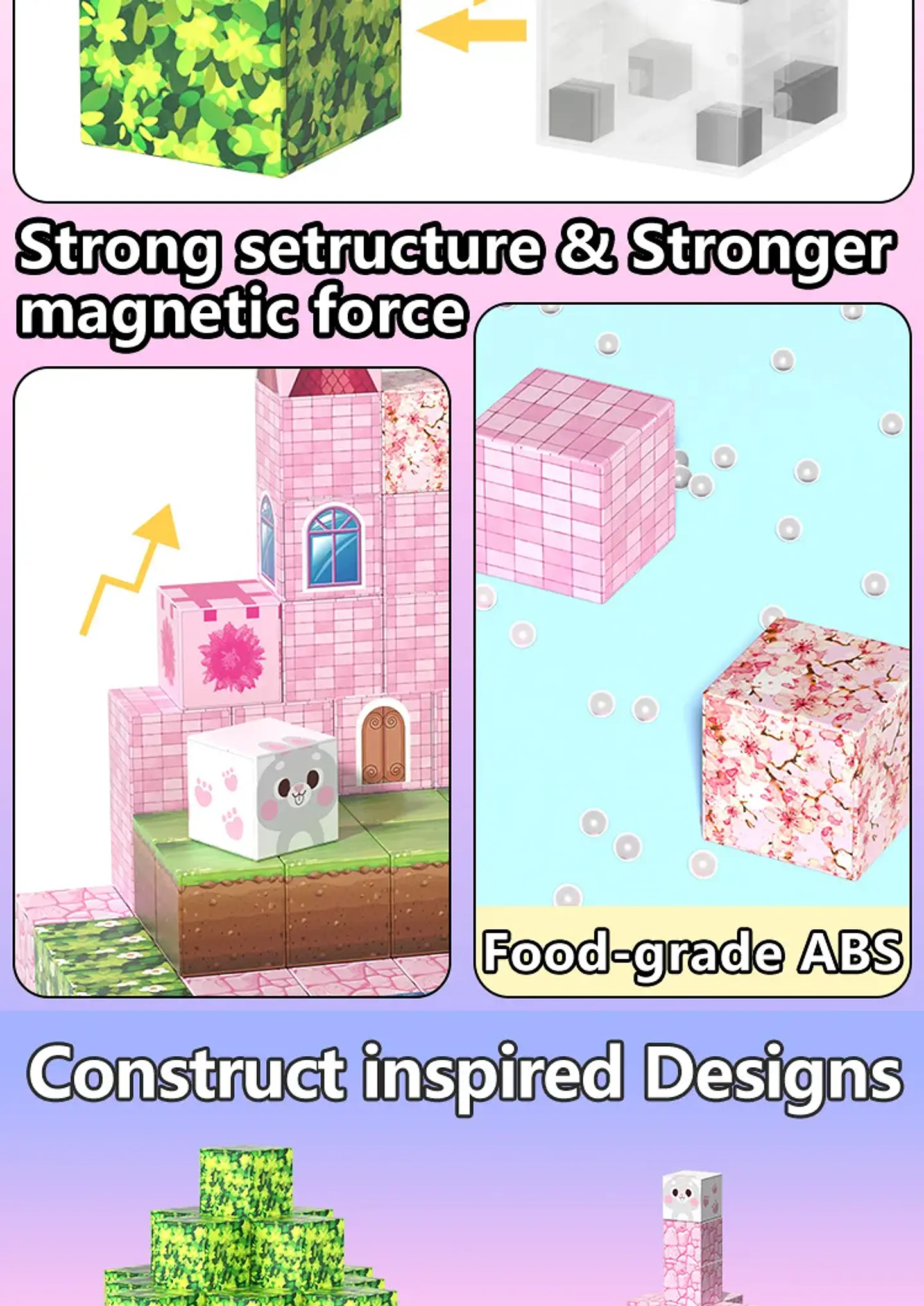 Princess Castle Magnetic Block Set – 96 Pieces 10