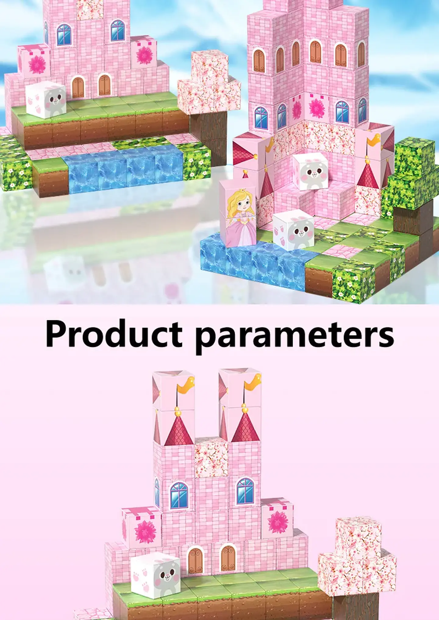 Princess Castle Magnetic Block Set – 96 Pieces 14