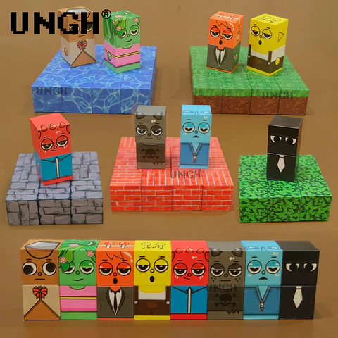 UNGH Magnetic Block Figures – DIY Puzzle Set