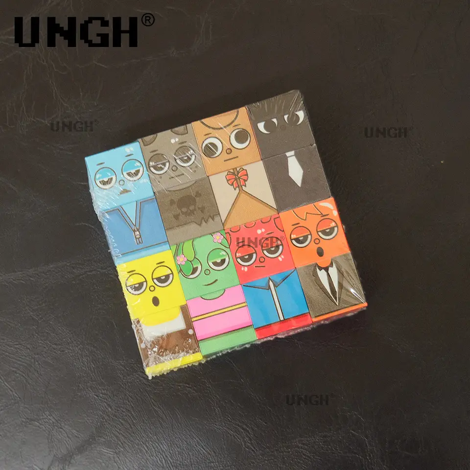 UNGH Magnetic Block Figures – DIY Puzzle Set 6