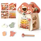 Montessori Mushroom Stacking Puzzle – 5-in-1 - thumbnail 1