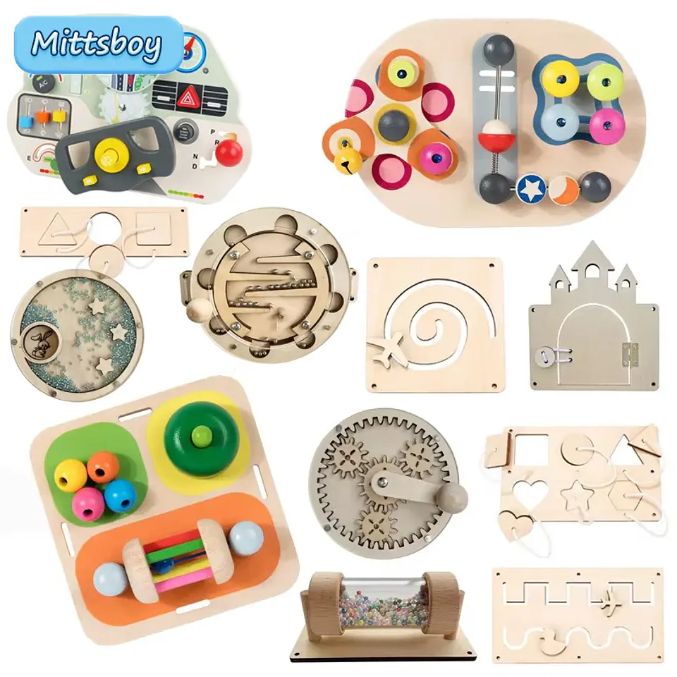 Montessori Busy Board Accessories – Sensory Play 1